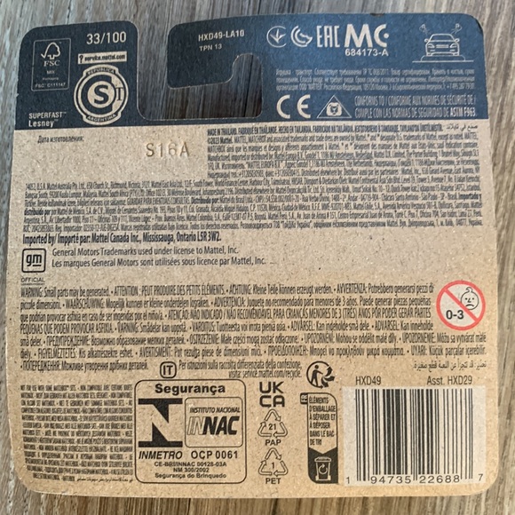 Matchbox Car 2016 Chevy Camaro Convertible 70 Years New Mattel Chevrolet MBX - Picture 3 of 5